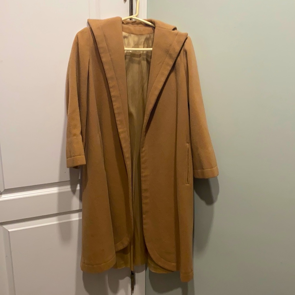 Large Camel Colored Winter Coat - image 1